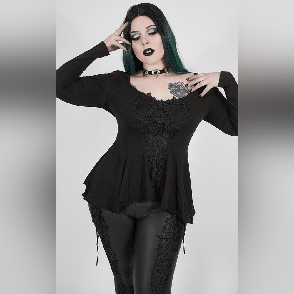 PUNK RAVE DAUNTED LONG SLEEVE TOP